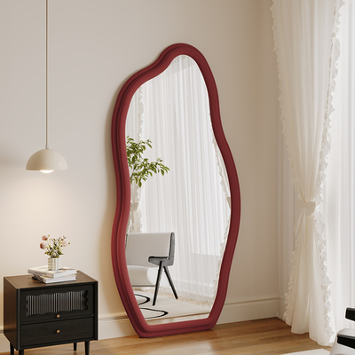 异形网红爆款全身绒布试衣镜