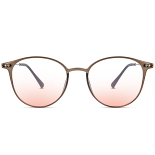 腮红眼镜女素颜神器圆框茶色太阳镜韩版墨镜2026年新款高级感ins