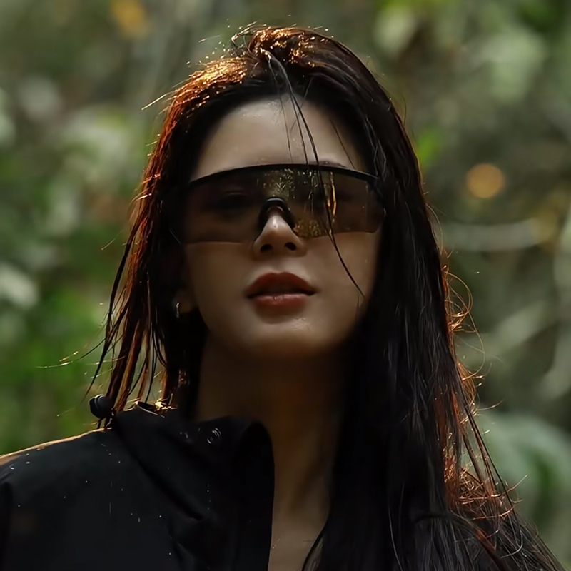 户外骑行一体镜片眼镜女