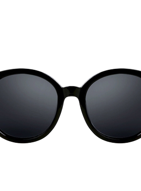 圆框黑色墨镜超酷装饰拍照超大框太阳镜眼镜潮流网红ins大脸圆脸