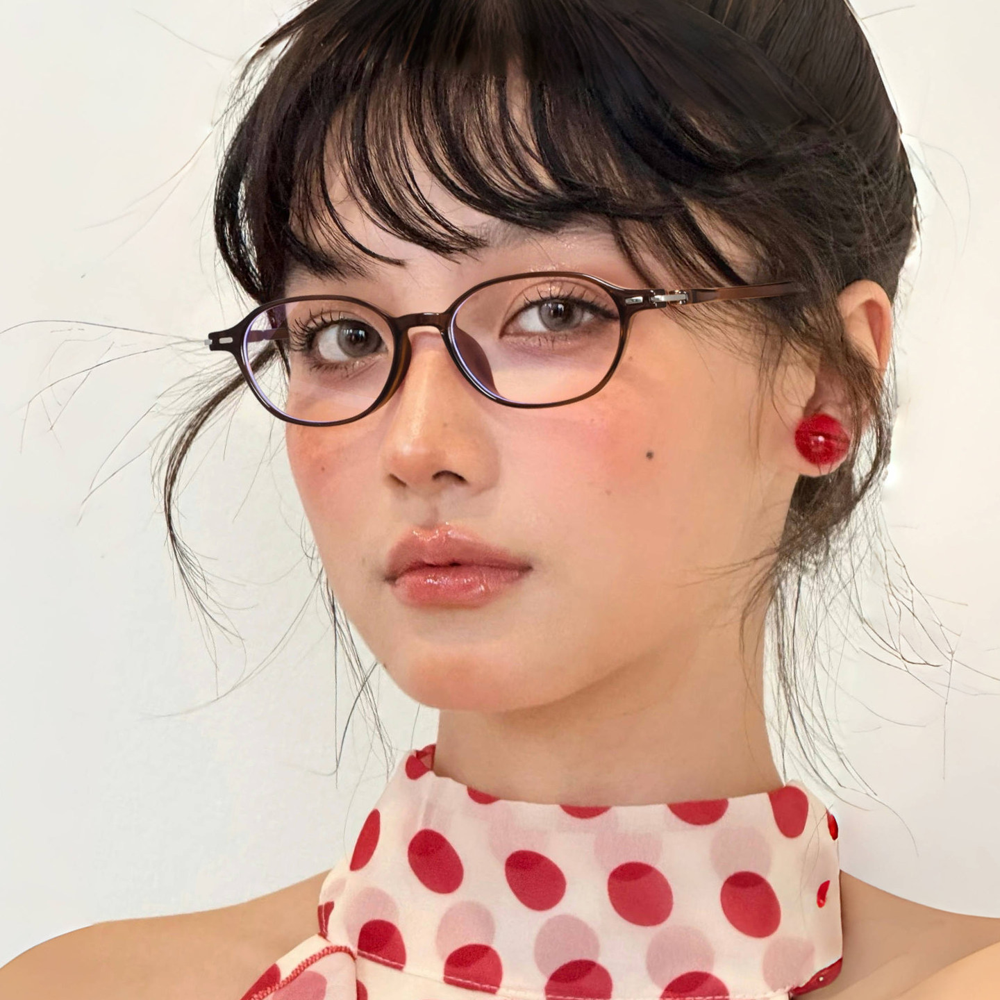 日杂风小框眼镜近视女款度数可配复古高级感秋冬茶色眼睛架防蓝光,ZIPPO/瑞士军刀/眼镜,定制成品光学镜,淘宝优惠券,粉丝福利购,淘宝优惠卷