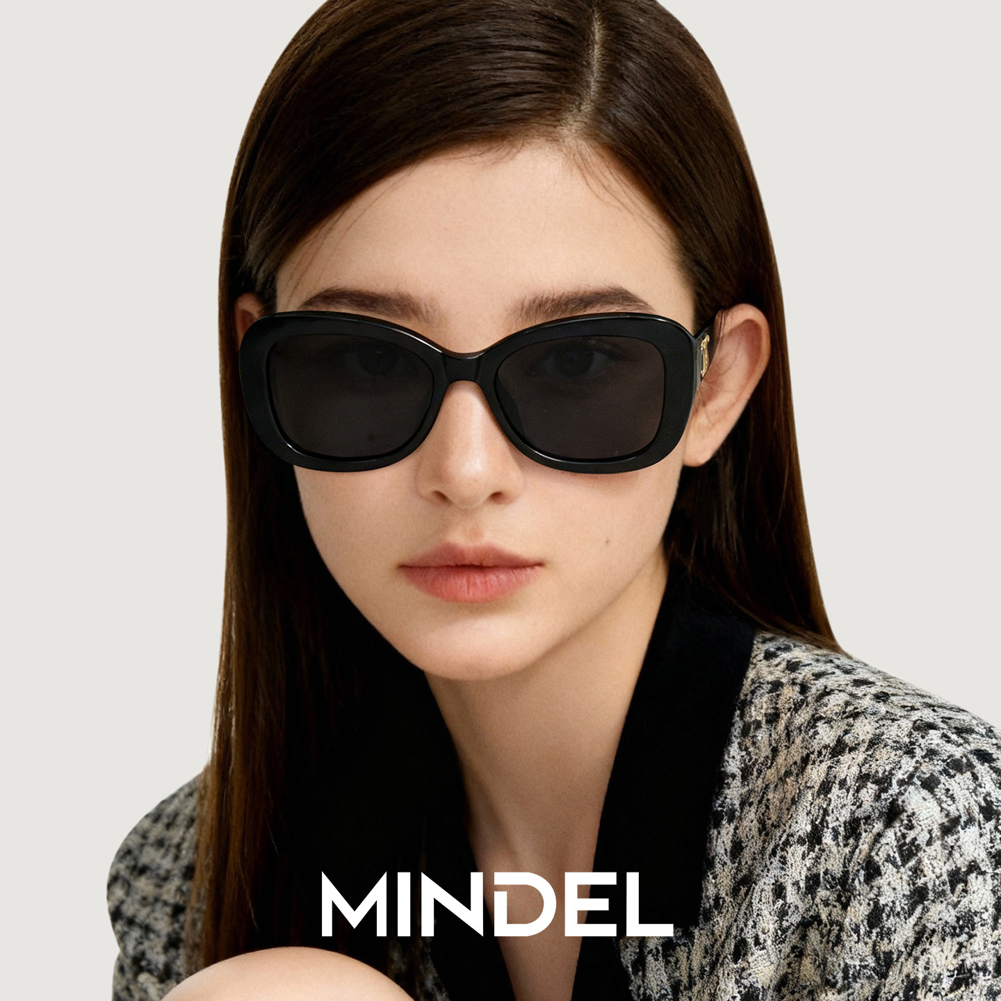 复古黑框墨镜女款猫眼高级感2026新款大框显瘦太阳眼镜适合方圆脸