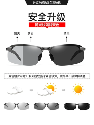 Интеллектуальные фоточувствительные поляризованные солнцезащитные очки для водителя водителя.