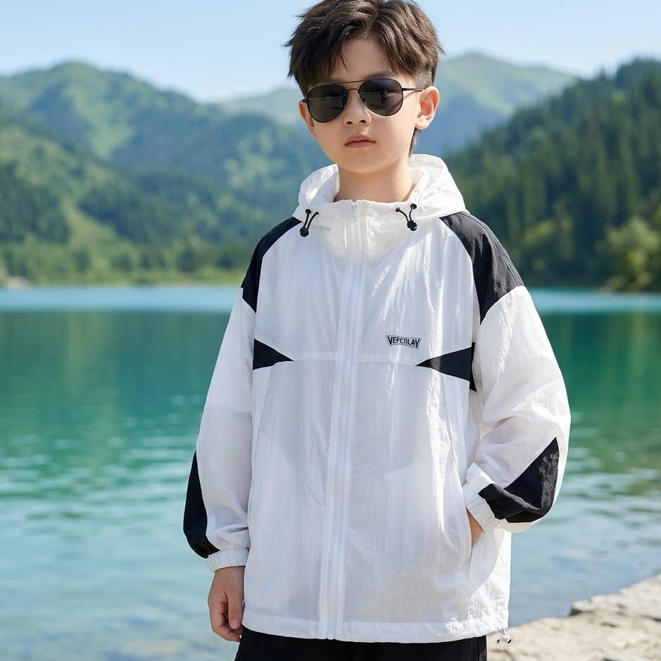 男童夏季冰丝凉感速干防晒衣