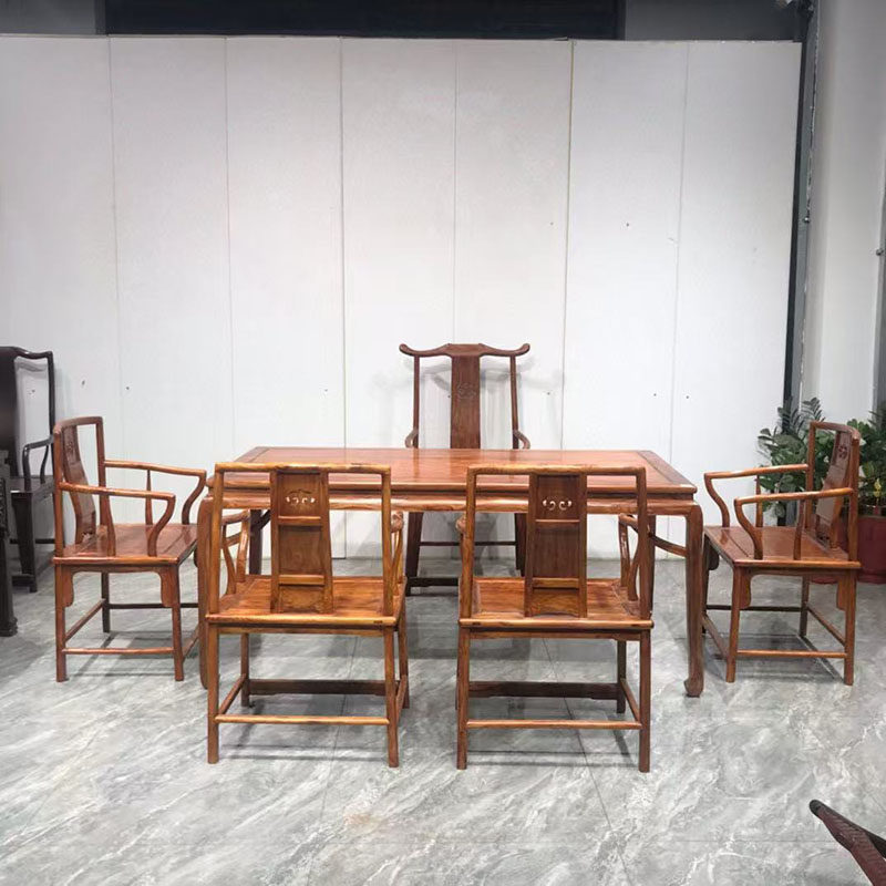 海南黄花梨干泡茶桌六件套中式茶桌椅组合客厅茶桌茶艺桌红木家具,住宅家具,红木茶桌/茶台,淘宝优惠券,粉丝福利购,淘宝优惠卷