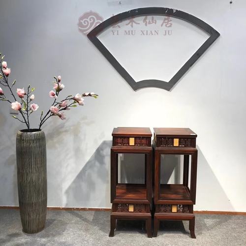 红木古典风花盆架黄檀厂