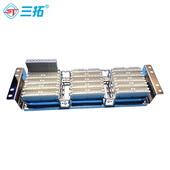 19英寸机架式 三拓 200回路语音通信架 100对 含模块 VDF电话配线架