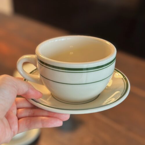 德士敦经典绿三线复古咖啡杯