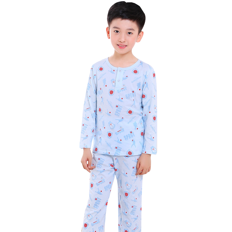 萱泽儿童开襟家居服秋秋冬款全棉