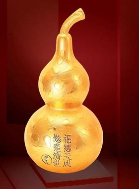 李居明2026马年吉祥物九运悬壶济世金葫芦摆件客厅平安健康摆设