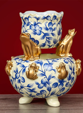 2026马年李居明吉祥物西南天水卸刀光摆件 七赤位客厅摆设