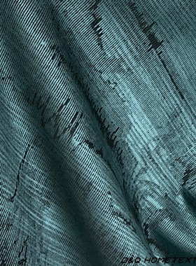 抽象波浪家居窗帘2.8米布料客厅卧室样板间别墅高档抱枕软装面料