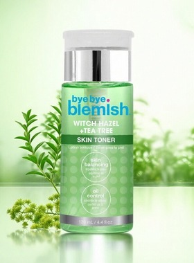正品美国byebye blemish金缕梅茶树爽肤水130ml控油抑逗