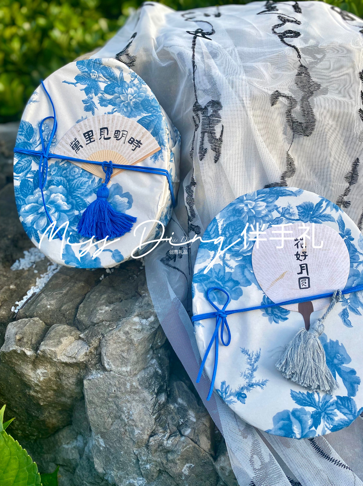 中秋节月饼企业定制国风青花瓷伴手礼送客户礼品公司送员工福利