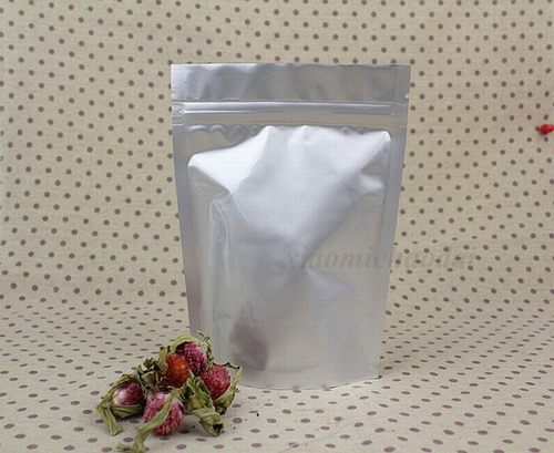 11*16+3 纯铝箔自封袋 食品包装袋 夹链密封电子元件袋 面膜袋