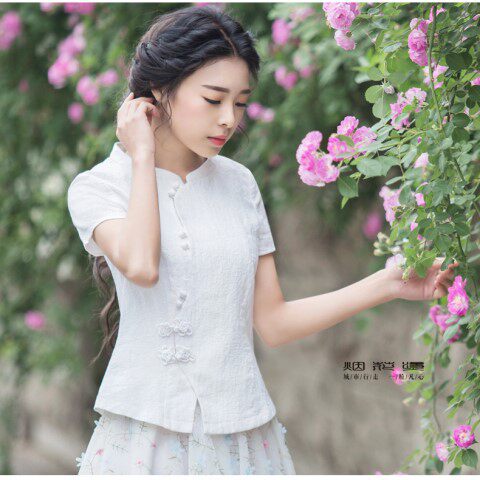 烟花烫女装2020夏新款女装气质百搭简约七分袖短袖上衣衬衫怎么看?