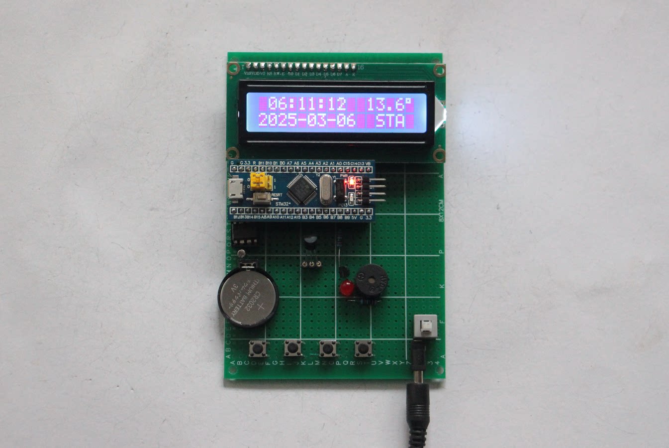 stm32单片机万年历设计电子diy