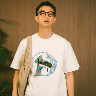 2025S Deep Drift TEE恤 DAKYAM D字深潜轨迹鲸鱼印花短袖 达人