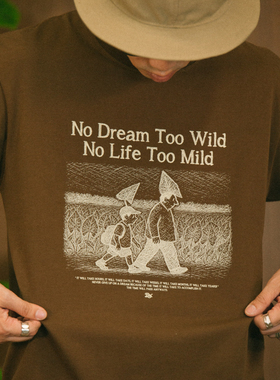 DAKYAM(达人)2025S/S Mild Life Wild Dream 野梦夏日素描插画T恤