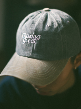 DAKYAM(达人)Chasing Great Cap 洗水撞色粗纹绣花棒球帽户外防晒