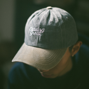 Cap DAKYAM Great Chasing 洗水撞色粗纹绣花棒球帽户外防晒 达人