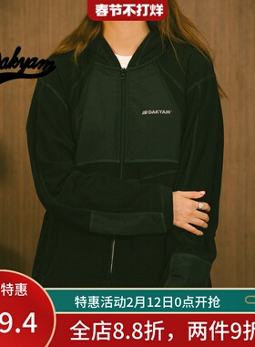 DAKYAM(达人) 2025S/S Plaid Fleece Jacket 格纹摇粒绒运动夹克