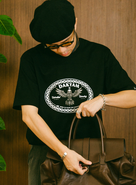 DAKYAM(达人)2025S/S Humming Beyond 复古机械蜂鸟印花短袖TEE恤