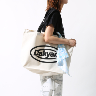 经典 DAKYAM 圆形logo大容量帆布包手提袋 Bag Logo 达人 Classic