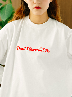 DAKYAM(达人)2025A/W Just Be Yourself TEE 拒绝迎合发泡长袖T恤