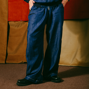 Denim Easy Pants 单宁阔腿休闲牛仔裤 DAKYAM 轻薄宽松长裤 达人