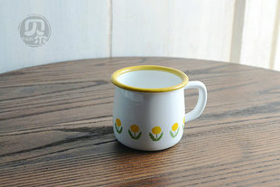 边沿明显掉瓷处理珐琅咖啡杯水杯创意搪瓷漱口杯特价杯露营杯清仓