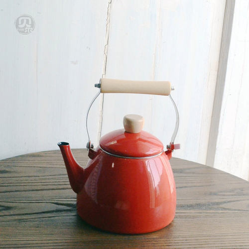 外贸纯色无印风露营水壶围炉茶壶