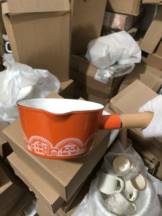 一米搪瓷日常仓库随拍各种单柄奶锅辅食锅调色煮面膜锅露营特价锅