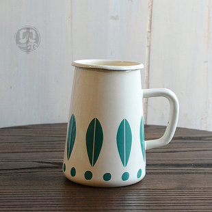 一米搪瓷.微瑕1L大容量办公室大水杯喝水杯泡茶壶小花瓶ins风杂货