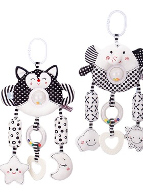 TOLOLO婴儿推车挂件黑白大风铃0岁宝宝早教玩具安抚床铃床头摇铃