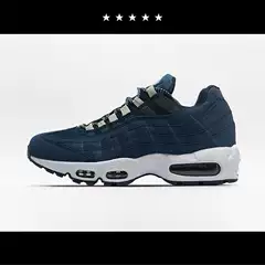 【Beixia】Men's Shoes Classic Thick-Soled Running Shoes Retro Air-Cushion Shoes Men's Dark Blue Comfortable Casual Sports Shoes