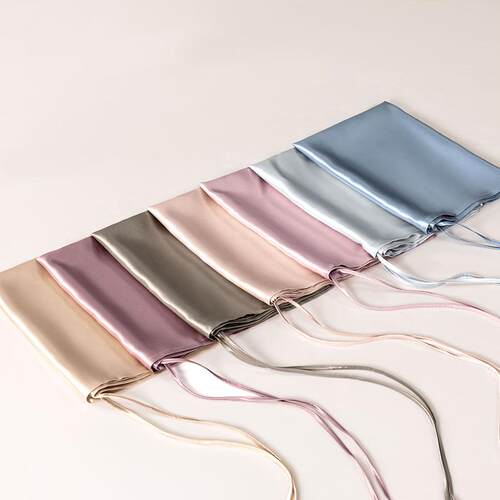 枕水人家真丝枕巾纯桑蚕丝重磅25