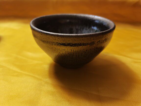 2007年建盏名家蔡炳盛全手工制作，盛字款小茶盏，茶道茶具