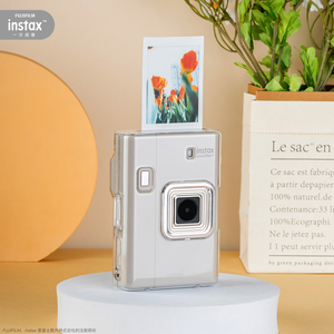 富士instax拍立得mini LiPlay+相纸手机打印evo数模一体相机透明壳