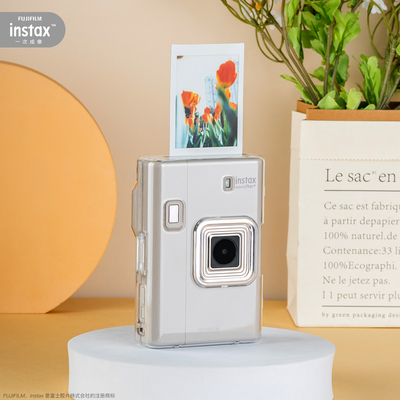 富士instax拍立得mini LiPlay+相纸手机打印evo数模一体相机透明壳
