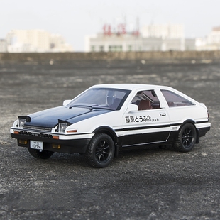 1：30丰田AE86合金汽车模型带跳灯仿真头文字D车模儿童玩具车 建元