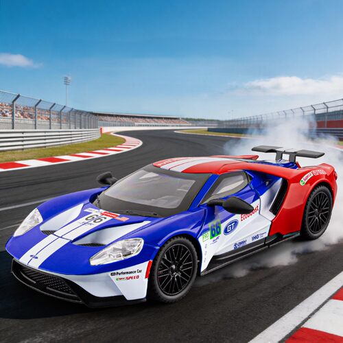 124福特GT赛道版跑车合金模型
