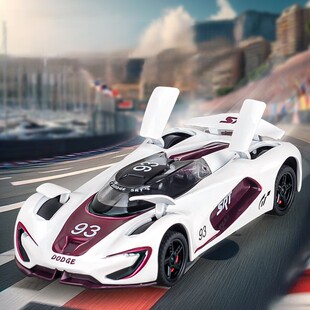 车模仿真合金汽车模型摆件礼品儿童玩具车 1：32道奇SRT战斧赛道版