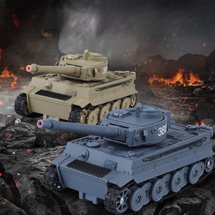 虎式坦克模型仿真合金德国重型履带式战车可喷雾金属儿童玩具车礼