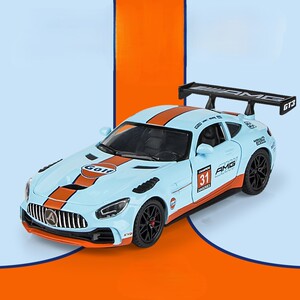 1：32奔驰AMG GTR合金车模海湾石头赛道版仿真汽车模型儿童玩具车