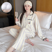 史努比带胸垫月子服纯棉全棉孕妇睡衣夏季 产后产妇哺乳家居服 薄款