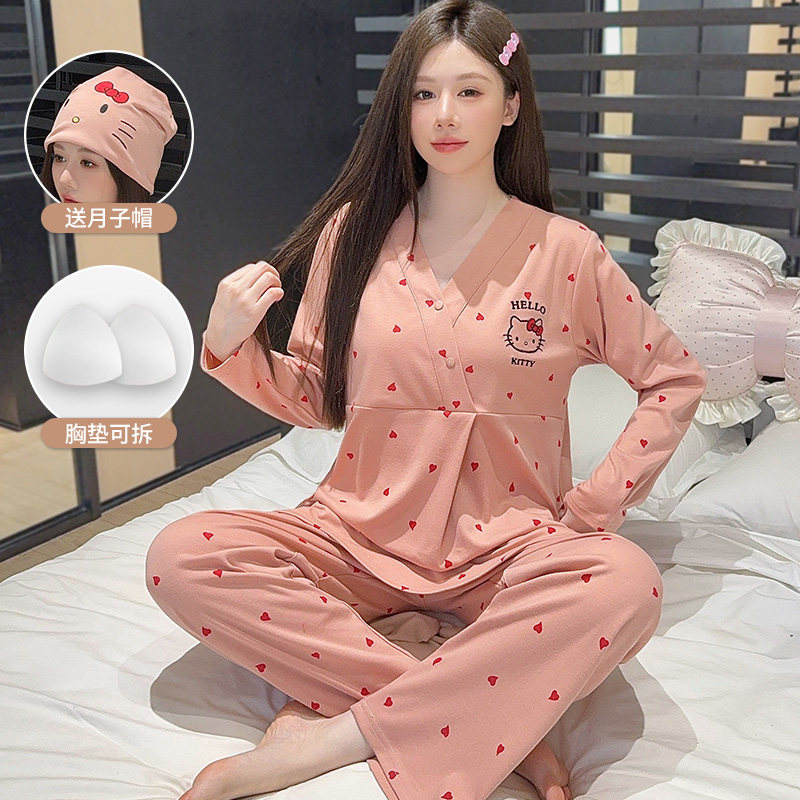 送月子帽-保暖全棉月子服a类