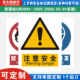 新国标注意安全消防警示标识牌严禁烟火小心必须当心触电工厂公司车间仓库警告指示标志提示牌子标语贴纸定制