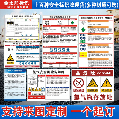 氩气职业危害告知卡MSDS标识牌