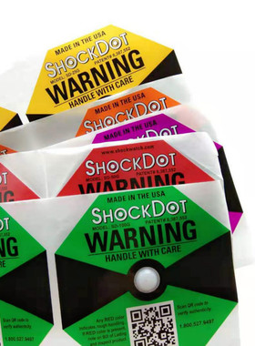 Shockdot防震动标签美国原装进口三代碰撞记录运输物流Shockwatch